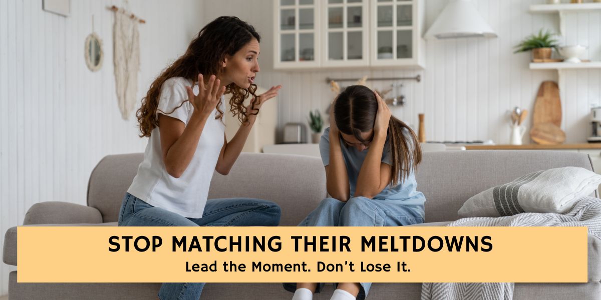 Mother and daughter arguing