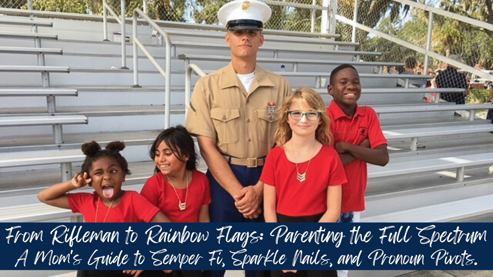 Five children in a family picture